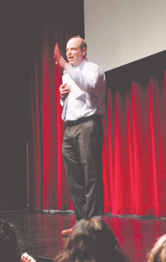 Assistant Head of School and Director of Upper School Ken Jaffe received a standing ovation after announcing his plans to leave UPrep at the end of the 2019-2020 school year. 