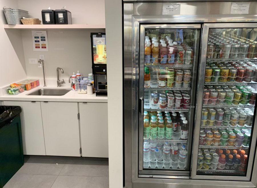 The drinks section of the newly renovated commons was a really popular spot during school.