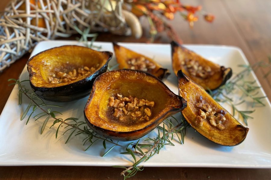 Roasted Squash with Pecans