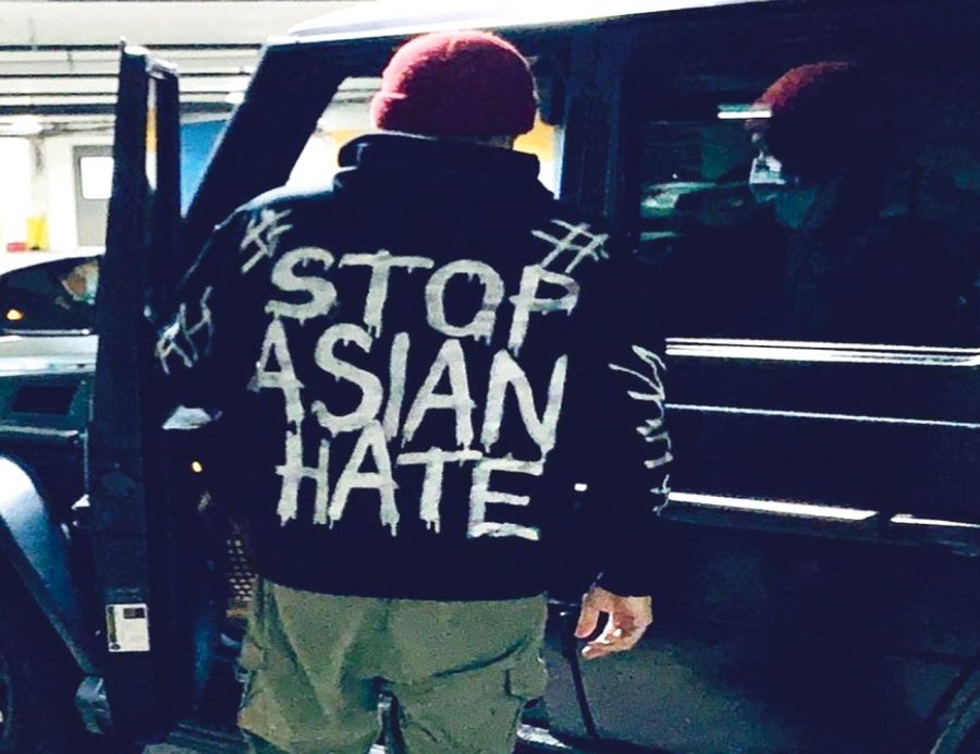 Chinese+teacher+Juei-Chuan+Hung+heads+to+school+wearing+a+hoodie+he+made+in+response+to+hate+crimes+against+Asian+Americans.+%E2%80%9CI+am+wearing+this+hoodie+because+I+was+a+little+frustrated+at+how+slow+our+school+responded+to+the+Asian+hate+crimes+that+%5Bhave%5D+happened+%5Bin+the+past+year%5D+while+the+pandemic+hit%2C%E2%80%9D+Hung+said.
