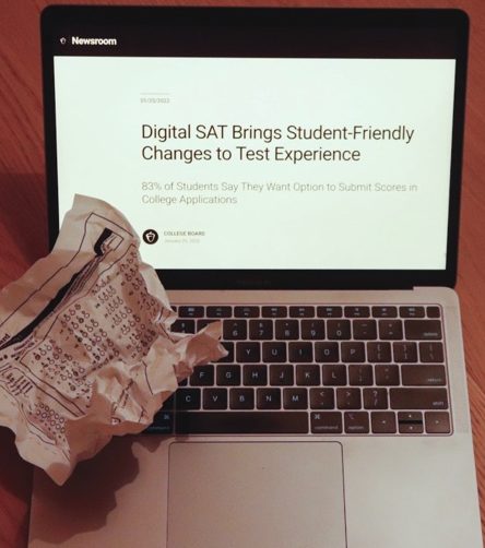The College Board
 announced that the SAT will be given digitally starting in 2024. This means that bubble sheets and paper will no longer be used. 