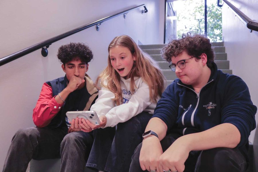 Students watch football together waiting to see how their team will do this week. Senior Haley Hoffman likes how fantasy football is a way to keep up with friends outside of school.
“It’s a really good way to connect with friends,” Hoffman said. 