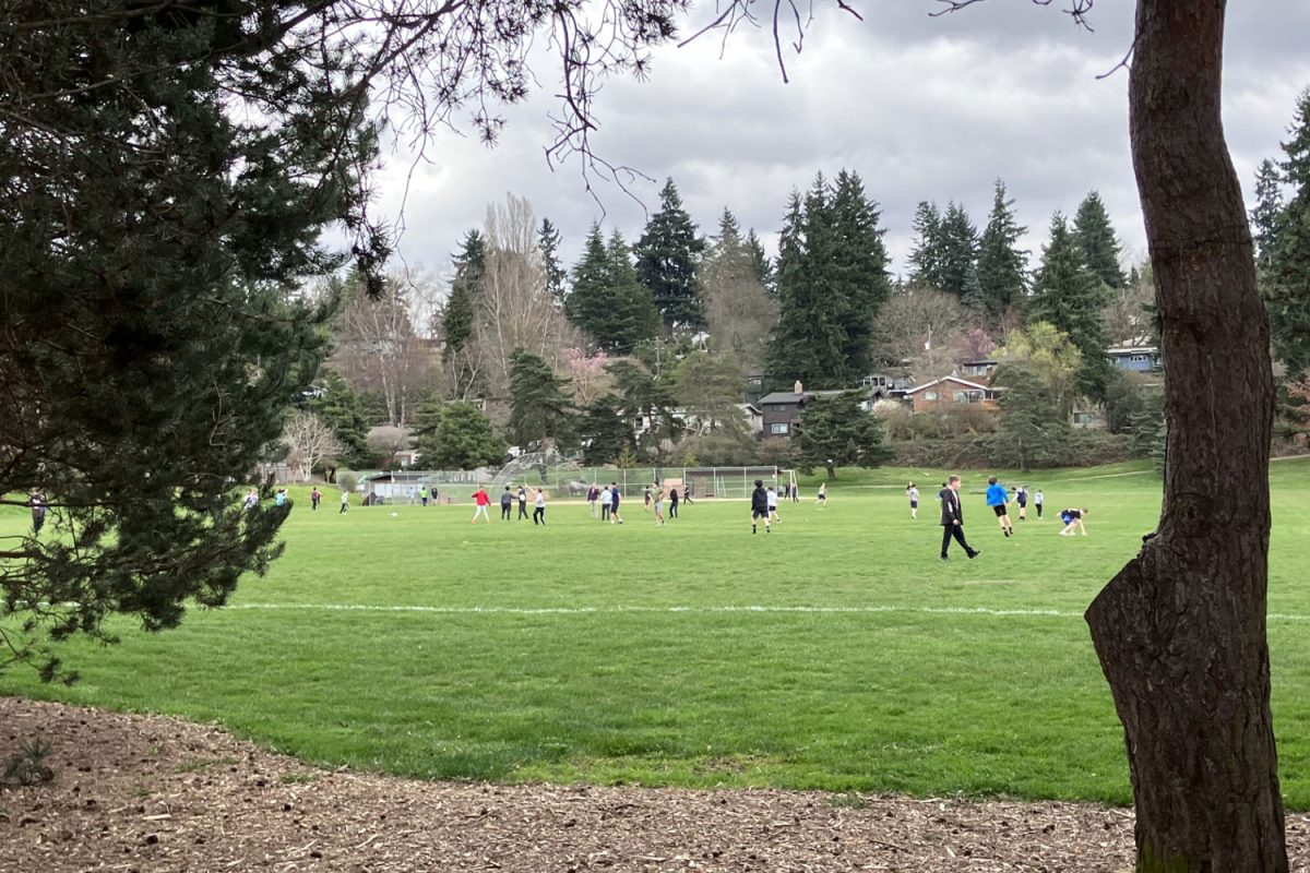 University+Prep+students+attend+after-school+ultimate+Frisbee+practice+on+Dahl+Field.