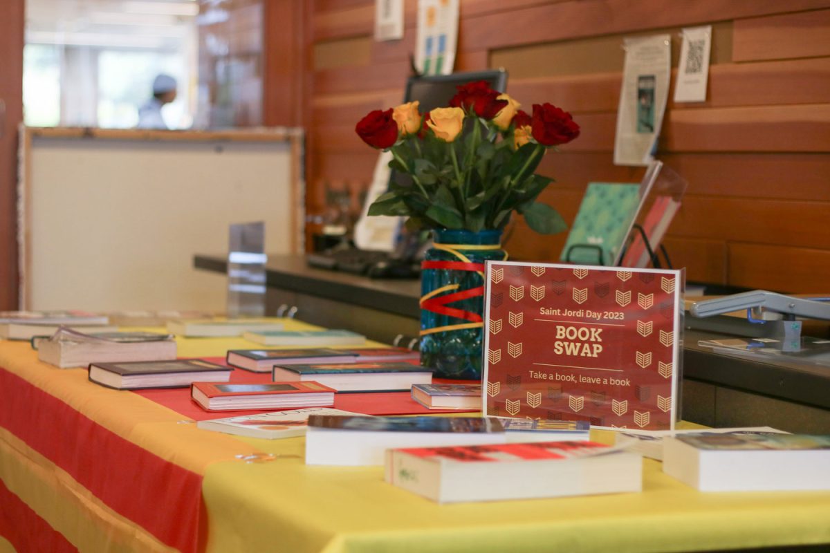 “In all cities and towns in Catalonia, on that day on April 23, all the bookstores put tables outside and it’s a day to celebrate books, ,” Tello Portoles said.