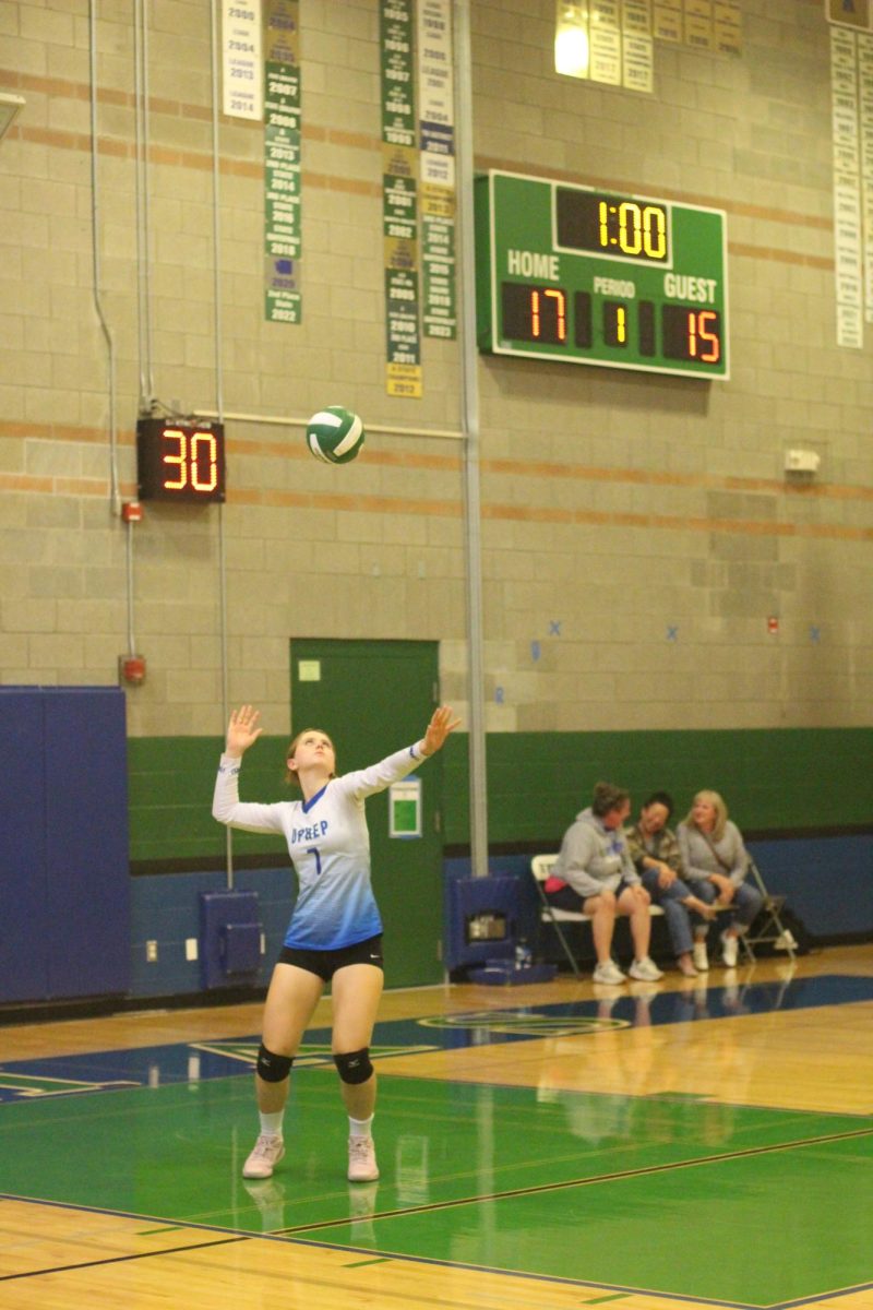 Senior Galia Harmelin plays volleyball for UPrep's varsity volleyball team in the fall.