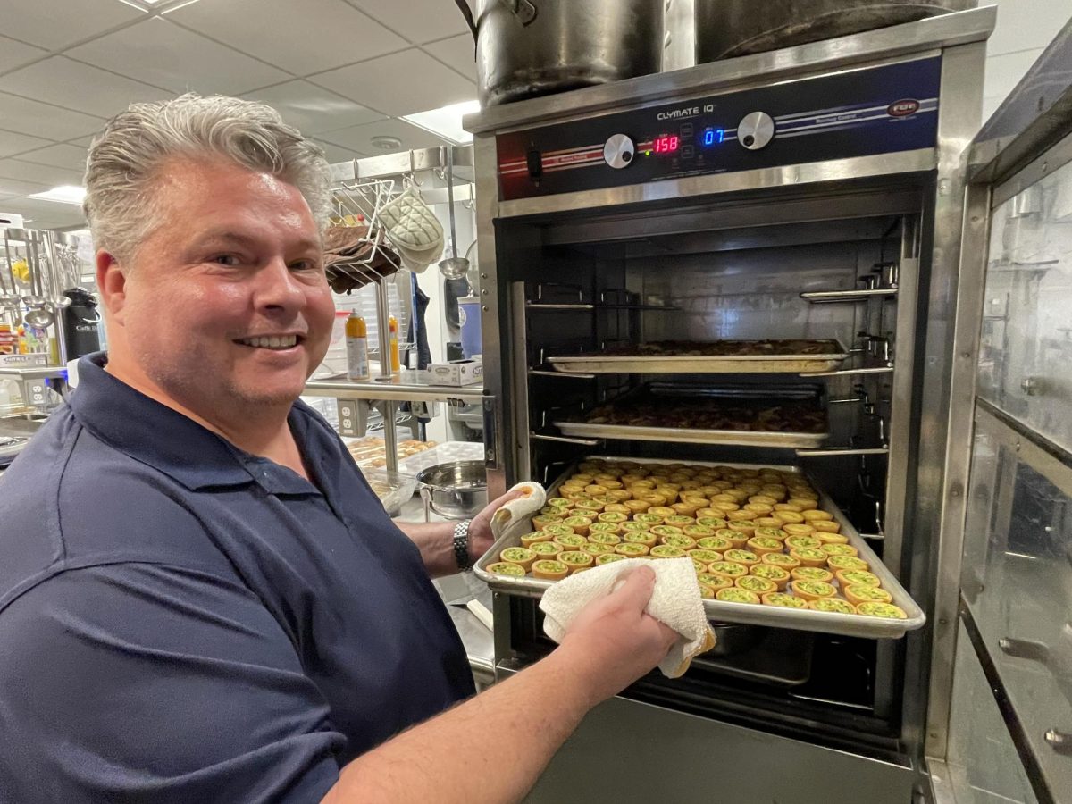 Last June, Bryce Lindholm shifted away from his career in restaurant consulting and began spending more time working for FB LLC, the company he jointly owns with his wife, Felicia Lindholm. He has enjoyed the work so far. “I love the people who are here. I love the food that we do–I get excited that we are serving what we are serving.”