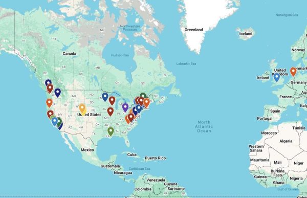Class of 2025 College Map