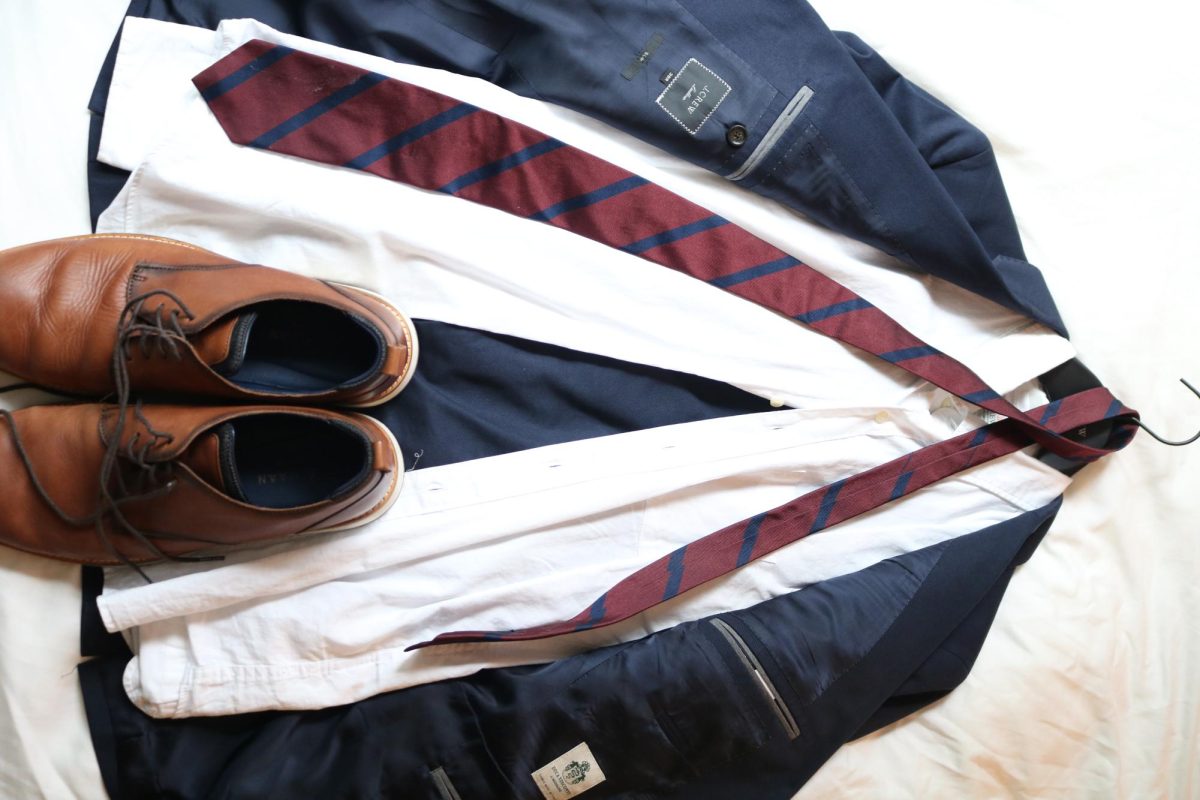 This photo depicts the formal clothes often worn at prom, an indicator of the importance of the event.