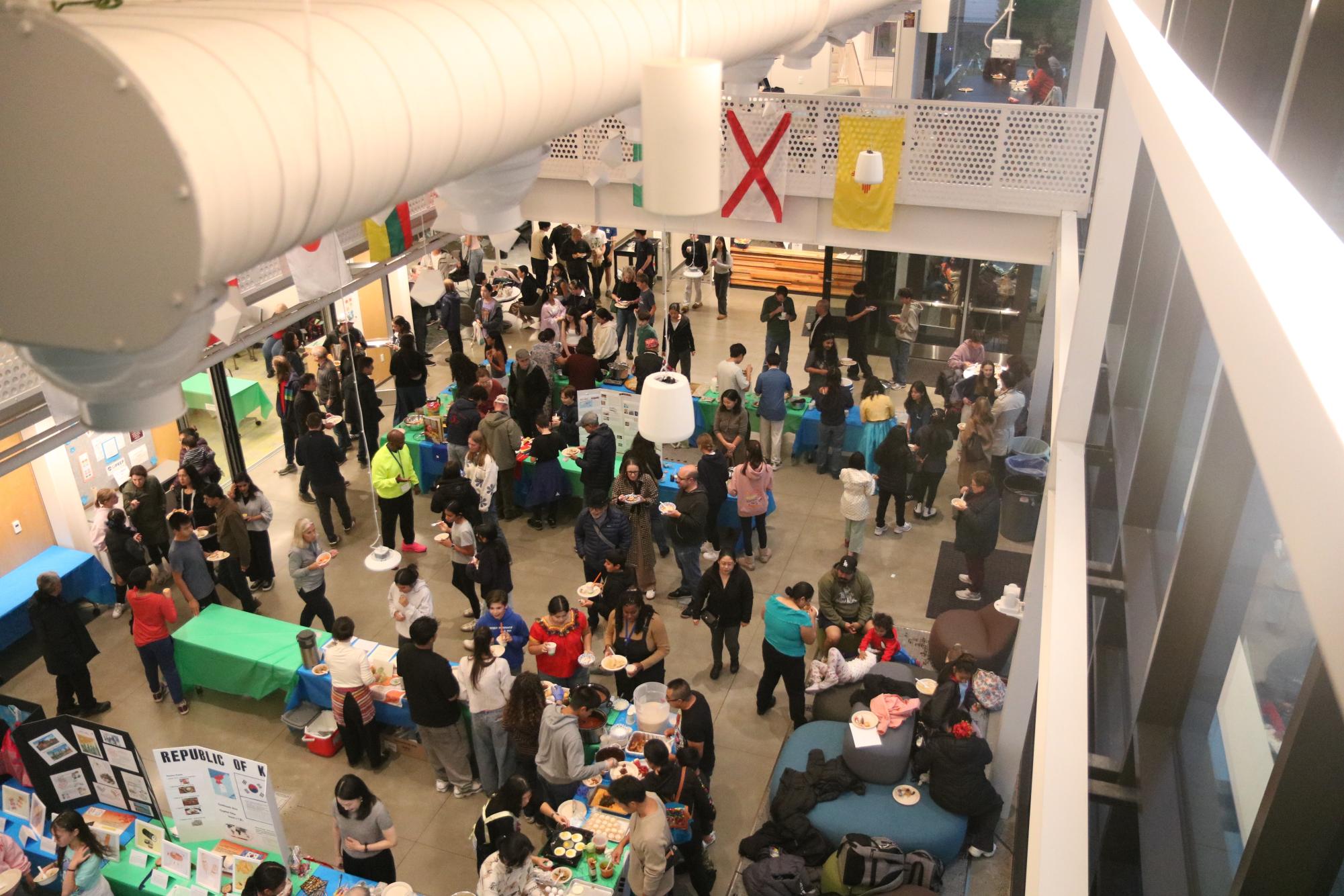 An overhead shot of Heritage Night. 